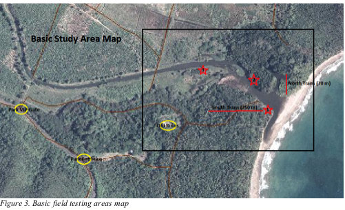 Text Box:  Figure 3. Basic field testing areas map