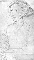 Holbein sketch of Jane Seymour