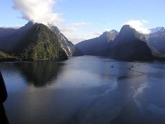 Morning above Milford Sound