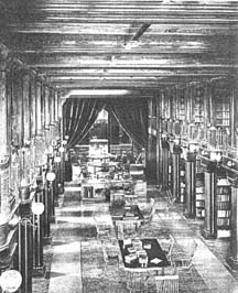 The book room at Billings Library, c. 1890.