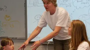 Dr. Tiffany Hutchins teaches a class