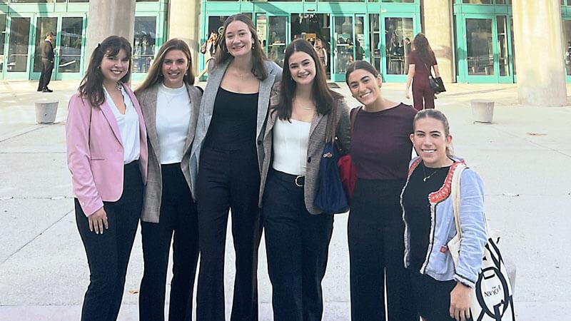UVM Society of Women Engineers gather at a conference