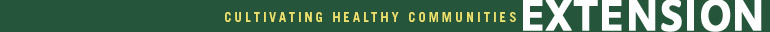 Cultivating Healthy Communities - Extension