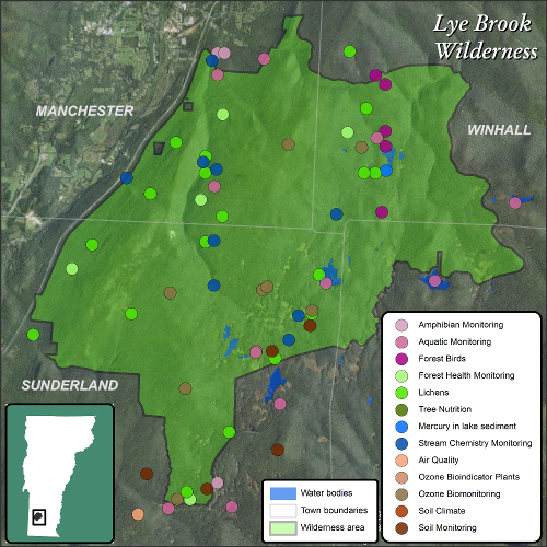 Lye Brook Map