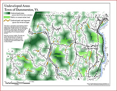 Map of Dummerston's Undeveloped Areas