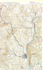 1935 Topographic Map of Dummerston and Putney
