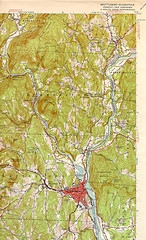 1954 Topographic Map of Dummerston and Putney