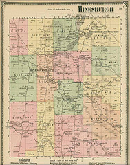 1869 F.W. Beers Map of Hinesburg