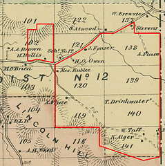 Historic map of the Hinesburg Town Forest