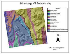 Bedrock Map of Hinesburg