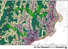 Map of Putney Widlife Habitat and Corridors