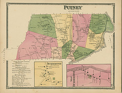 1869 Beers Map, Putney, Vermont