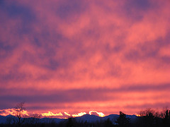 amazing sunset over South Burlington