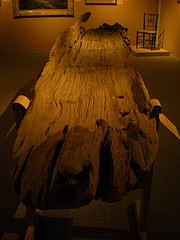 Dugout canoe from Shelburne Pond