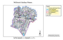 Williston Surface Waters Map