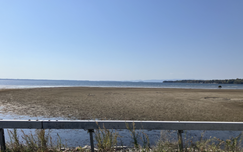 Lake Champlain with low water levels in autumn. Photo by Craig Poquette. Lake Champlain with low water levels in autumn. Photo by Craig Poquette.