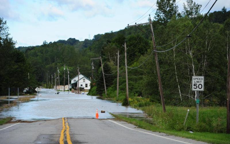 Photo by Mansfield Heliflight Flooded street.