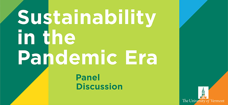 Promotional imagery for the Sustainability in the Pandemic Era discussion