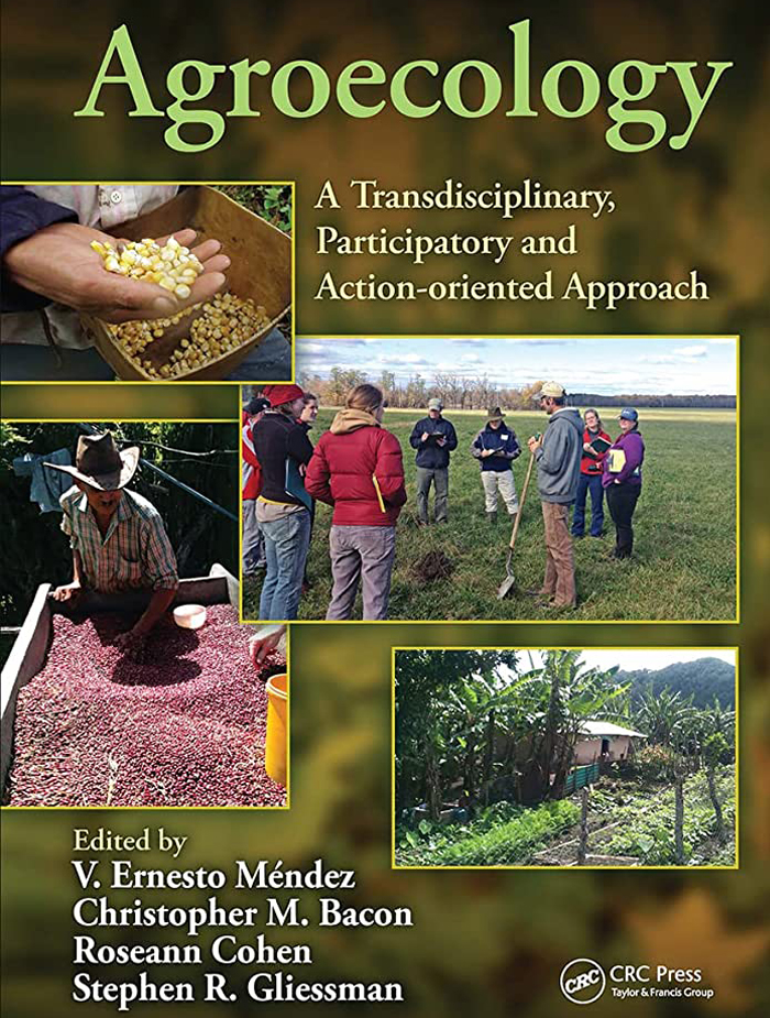 Third cover of textbook on Agroecology