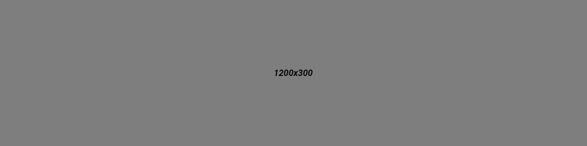 For positioning only, placeholder image showing 1200x300 pixel dimensions