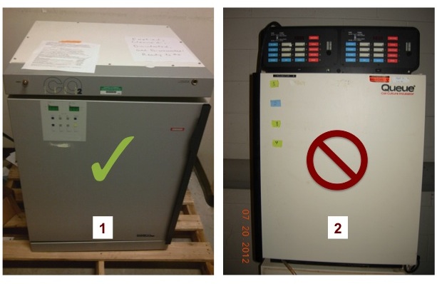 exampes of disposing of an incubators
