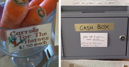 Selling Carrots and Cash Box