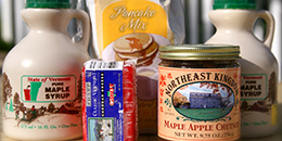 Vermont maple syrup and other food products