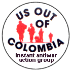[US Out of Columbia Pin]