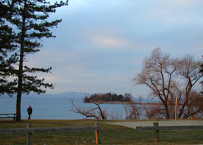 Self Portrait, shores of Lake Champlain