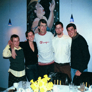 Picture ofStephen King with Liz Fenton, Heidi Berkowitz, Jason Whipple andBen Rameaka