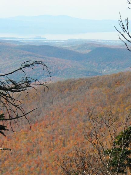 View of Lake Champlain from Mt. Ethan Allen