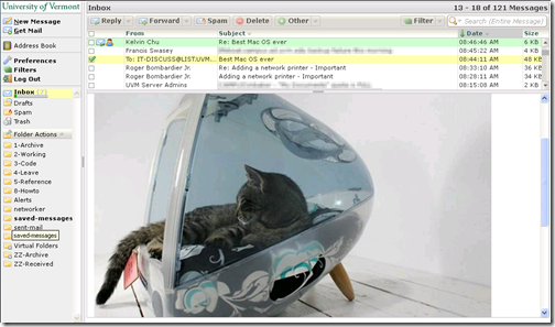 Webmail on a netbook - after