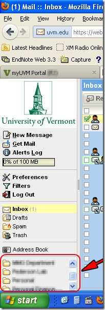 New webmail original sidebar