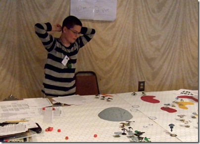 NatureBoy playing Star Fleet Battles at Carnage 2008