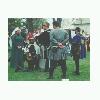 Crown Tournament, Havre des Glaces, 8 May 1999:   HRH Lucan receives his crown as HRH Marieke awaits hers 