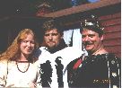 Crown Tourney, Montvale, October 1999:   Kassandra, Thorson, and Cenwulf 