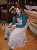 Northern Lights A&S Pentathlon   Madeline at her tablet weaving.  