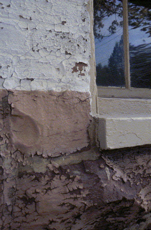 Window, foundation and brickwork detail - 214 Maple Street