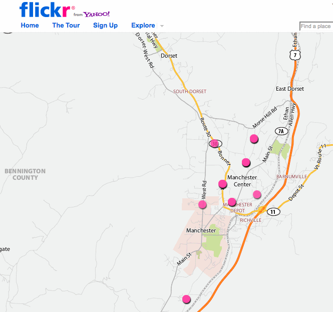 Flickr map