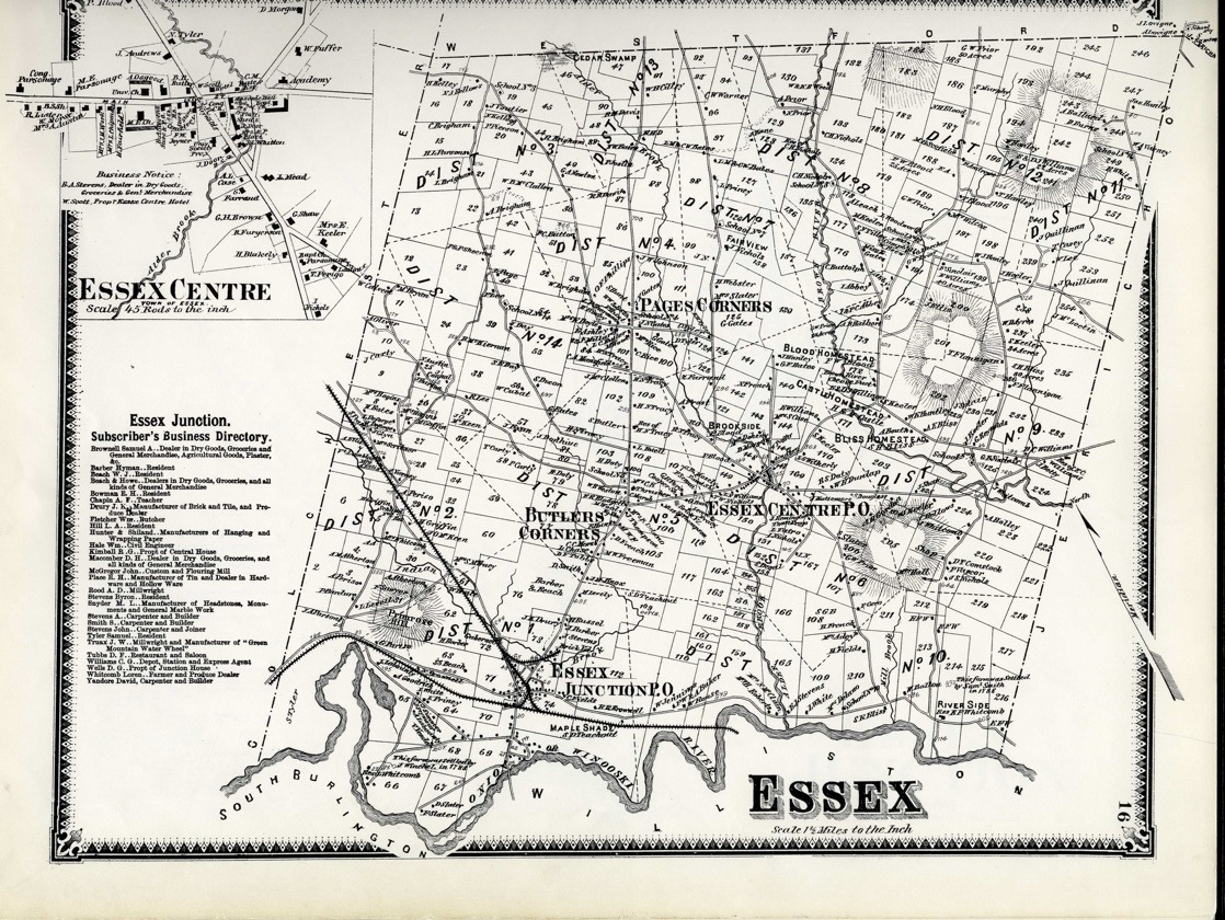 F.W. Beers map of Essex, 1869