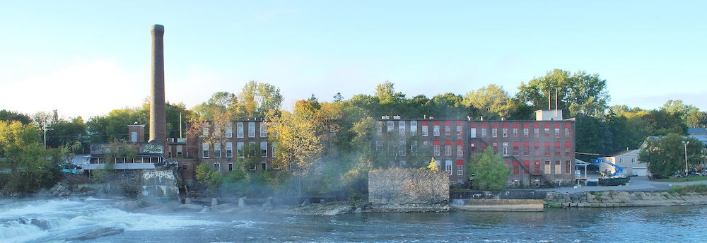 ruins of past cotton mills near the Chace Mill, 2013