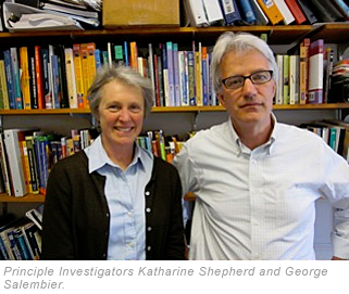 Principle Investigators Katharine Shepherd and George Salembier
