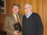 Prof. McKenna with previous award winner Prof. Bill Metcalfe