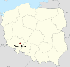 Breslau/Wrocław on a map