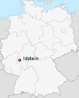 The town of Idstein on a map