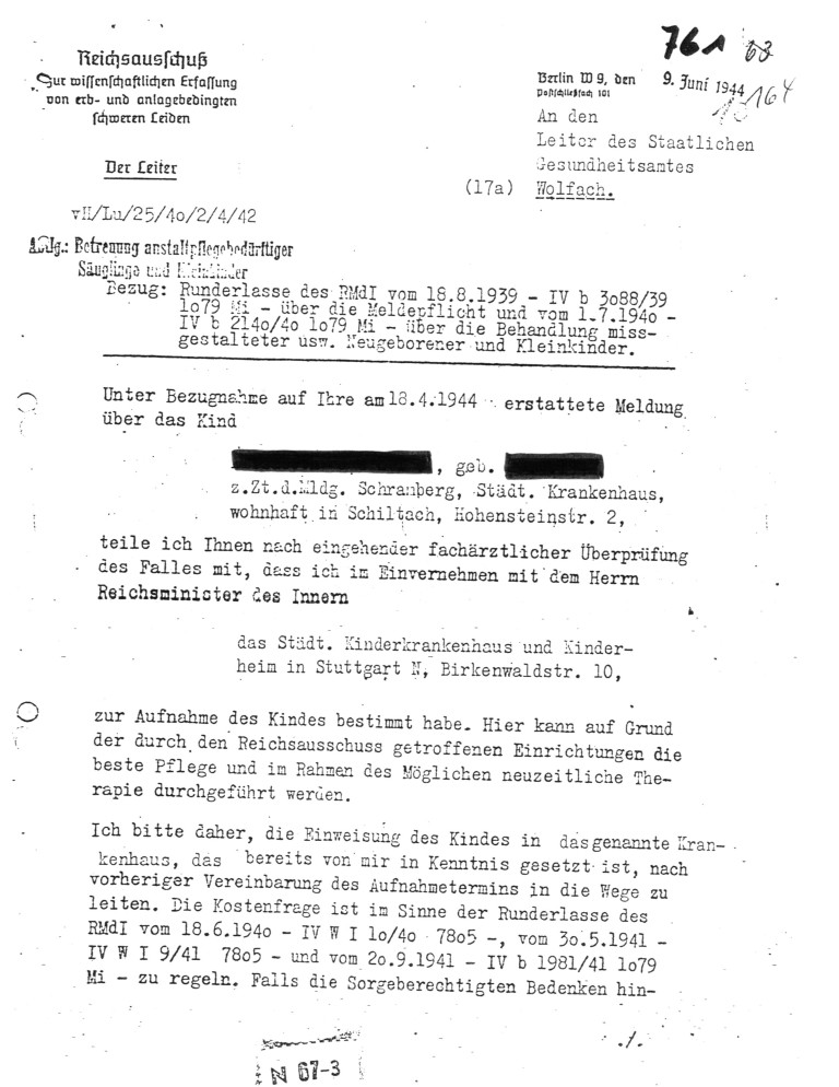 letter of the Reichsausschuss