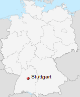Stuttgart on a map