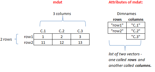 Creating a matrix in R.