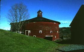 An exceptionally handsome Round Barn in Barnet, VT