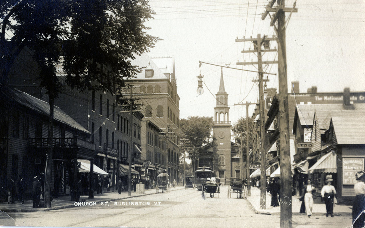 View of Church Street from a postcard